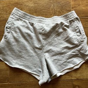 Aerie fleece throw-back short